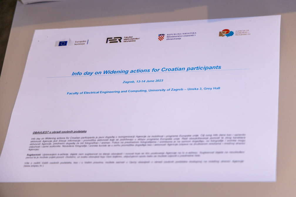 Info day on Widening actions for Croatian participants - 13.6.2023-14