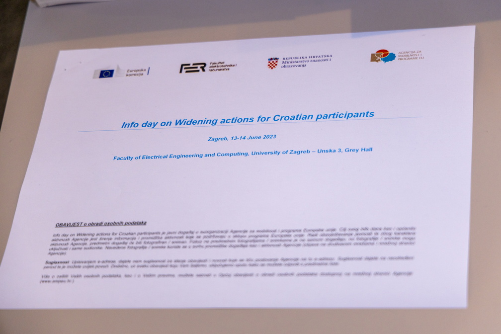 Info day on Widening actions for Croatian participants - 13.6.2023-14